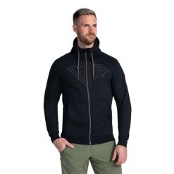 Bluza Kilpi Adelan. Czarne bluzy męskie Kilpi, m, bez wzorów, z bawełny, z kapturem. Za 189.67 zł.