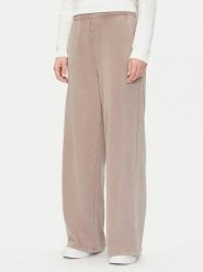 Gap Spodnie dresowe 732776-10 Beżowy Wide Leg. Brązowe spodnie dresowe damskie GAP, m, bez wzorów, z bawełny. Za 159.99 zł.