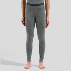 Legginsy termoaktywne damskie ODLO Merino 200 BL Bottom Long. Szare bielizna termoaktywna damska Odlo, s, bez wzorów, z materiału, bez ramiączek, długie. Za 318.00 zł.