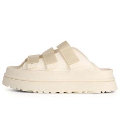 Ugg Australian W Goldenglow Slide Sandals Damskie. Brązowe sandały damskie UGG, bez wzorów, bez obcasa, bez zapięcia. W wyprzedaży za 343.55 zł.