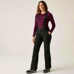 Effused II Damskie spodnie narciarskie. Szare spodnie materiałowe damskie Dare 2b, na zimę, s, bez wzorów, sportowe, narciarskie. W wyprzedaży za 299.99 zł.