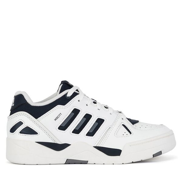 Sneakersy adidas. Białe trampki i tenisówki chłopięce Adidas, bez wzorów, bez zapięcia. Za 279.99 zł.