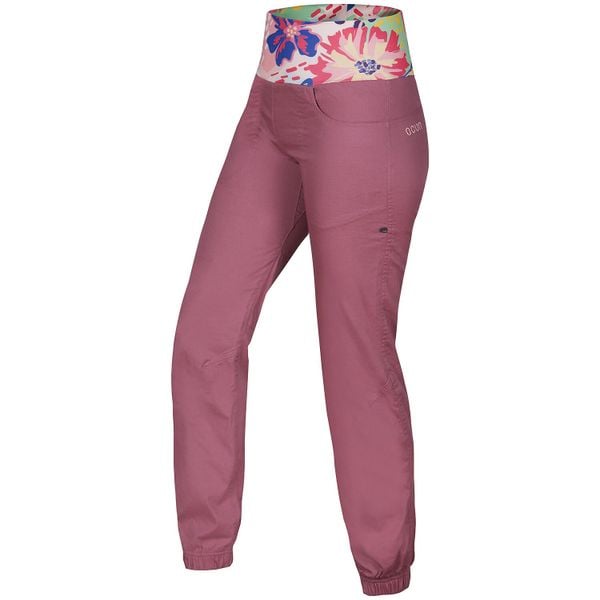 Spodnie damskie Ocun Sansa rose. Czerwone spodnie materiałowe damskie Ocun, xs, bez wzorów, z bawełny. Za 230.99 zł.