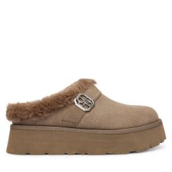 Śniegowce Guess. Brązowe śniegowce i trapery damskie Guess. Za 509.99 zł.