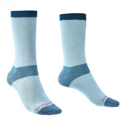 Skarpetki Bridgedale Base Layer Coolmax Liner (2 pary). Niebieskie skarpety damskie Bridgedale, bez wzorów. Za 101.99 zł.
