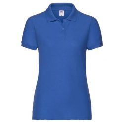 Koszulka Polo Damska. Niebieskie koszulki sportowe damskie Fruit of the Loom, m, bez wzorów, bez kołnierzyka, bez ramiączek. Za 65.99 zł.