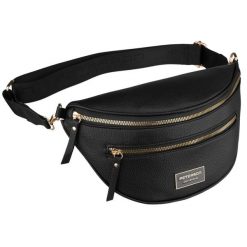 Saszetka damska czarna na ramię ze skóry ekologicznej mała listonoszka Peterson PTN JK6-01. Czarne torby na ramię damskie Peterson, bez wzorów, ze skóry ekologicznej, małe, bez dodatków. Za 89.99 zł.