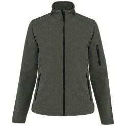 Kurtka Softshell dla kobiet Kariban. Zielone kurtki damskie KARIBAN, m, bez wzorów, z elastanu, bez kaptura. Za 172.50 zł.