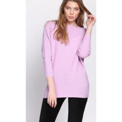 Jasnofioletowy Sweter Boastful. Swetry damskie Born2be, l, bez wzorów, z materiału, bez kołnierzyka, bez ramiączek, bez kaptura. Za 39.99 zł.