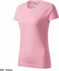 Basic 134 - ADLER - Koszulka damska, 160 g/m2 - różowy 3XL. Czerwone t-shirty damskie Malfini, m, bez wzorów, bez kołnierzyka. Za 42.36 zł.