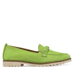 Mokasyny Tamaris. Zielone mokasyny damskie Tamaris. Za 229.99 zł.