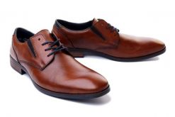 RIEKER 10121-24 brown, półbuty męskie. Brązowe półbuty na co dzień męskie Rieker, bez zapięcia. Za 221.94 zł.