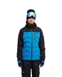 Kurtka śniegowa techniczna dla Mężczyzn THE EDGE 20K Niebieski. Niebieskie kurtki snowboardowe męskie Quiksilver, l, bez wzorów, z materiału, bez kaptura, narciarskie. Za 1,199.99 zł.