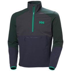 Kurtka przeciwwiatrowa 1/2 zip Helly Hansen Cascade Shield. Fioletowe kurtki sportowe męskie Helly Hansen, bez wzorów, trekkingowe. Za 684.50 zł.