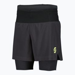 Spodenki do biegania męskie SCOTT RC Run Hybrid. Czarne krótkie spodenki sportowe męskie Scott, l, bez wzorów, z elastanu, do biegania. Za 409.99 zł.
