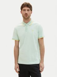 Tom Tailor Polo 1040822 Zielony Regular Fit. Zielone koszulki polo męskie Tom Tailor, l, bez wzorów, z bawełny, bez ramiączek. Za 89.99 zł.