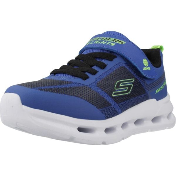 Buty SKECHERS GLIDE STEP LIGHT Niebieski. Niebieskie trekkingi męskie Skechers, trekkingowe. Za 188.99 zł.