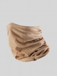 4F Bandana uniseks - beżowa Uniwersalny. Brązowe szaliki męskie 4f, bez wzorów, z dzianiny. Za 19.99 zł.