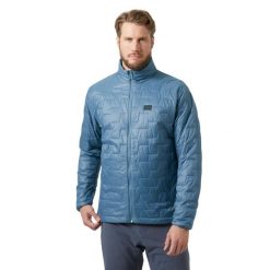 Kurtka narciarska Helly Hansen Lifaloft. Niebieskie kurtki snowboardowe męskie Helly Hansen, m, bez wzorów, bez kaptura, narciarskie. W wyprzedaży za 789.00 zł.