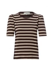 IPURI Koszulka Kobiety Bawełna brązowy|wielokolorowy, XS. Brązowe t-shirty damskie IPURI, xs, bez wzorów, z bawełny, eleganckie, bez kołnierzyka. Za 99.95 zł.