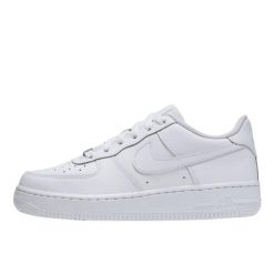 Buty do chodzenia damskie Nike Air Force 1 07. Białe obuwie sportowe damskie Nike, bez wzorów, z materiału, trekkingowe, Nike Air Force. Za 882.00 zł.