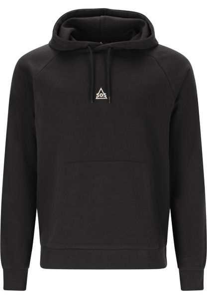 Bluza z kapturem SOS Majella. Czarne bluzy męskie SOS, xl, bez wzorów, z bawełny, z kapturem, na fitness i siłownię. Za 283.00 zł.