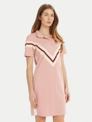 Guess Sukienka codzienna V5RK00 KCOK1 Różowy Regular Fit. Czerwone sukienki damskie Guess, na co dzień, s, z aplikacjami, z bawełny, bez kołnierzyka, bez ramiączek, proste. Za 209.99 zł.