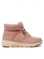 Skechers Trzewiki Glacial Ultra - Trend Up 144194 Różowy. Czerwone botki damskie Skechers, z materiału, bez obcasa, na płaskiej podeszwie, bez zapięcia. Za 305.15 zł.