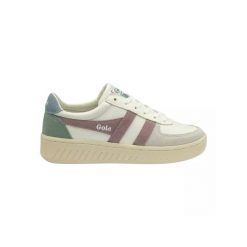 Buty do chodzenia damskie Gola Grandslam Trident 2024. Białe obuwie sportowe damskie Gola, bez wzorów, z materiału, trekkingowe. Za 458.00 zł.