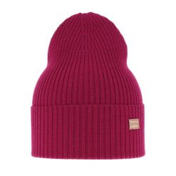 Czapka damska wiosenno - zimowa 100% wełniana merino Sophie - Bordowa. Czerwone czapki i kapelusze damskie Molly, na zimę, bez wzorów, z materiału. Za 69.90 zł.