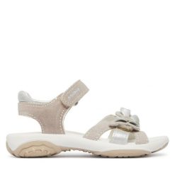 Sandały Primigi. Brązowe sandały dziewczęce Primigi, bez zapięcia. Za 249.99 zł.