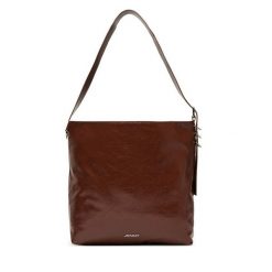 Torebka JENNY. Brązowe torebki do ręki damskie Jenny, bez wzorów, klasyczne, bez dodatków. Za 169.99 zł.