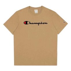 T-shirt Męski Logo. Brązowe koszulki sportowe męskie Champion, m, bez wzorów, sportowe, bez kołnierzyka. Za 136.99 zł.