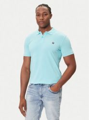 Petrol Industries Polo M-ROS-POL002 Niebieski Regular Fit. Niebieskie koszulki polo męskie Petrol Industries, m, bez wzorów, z bawełny, bez ramiączek. Za 109.99 zł.