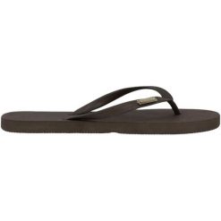 Klapki damskie Athlecia Summer. Czarne klapki damskie Athlecia, bez wzorów, z materiału, eleganckie, bez obcasa. Za 146.00 zł.