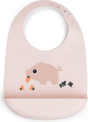 Śliniak z kieszonką Tiny Farm Pigee różowy. Czerwone śliniaki dla dzieci Done by deer, bez wzorów. Za 49.00 zł.