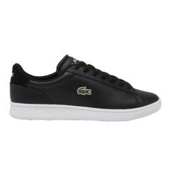 Sneakersy męskie Lacoste Carnaby Set buty sportowe tenisówki trampki czarne. Białe trampki męskie Lacoste, bez wzorów, z materiału, klasyczne, bez zapięcia. Za 399.00 zł.