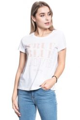 T-SHIRT DAMSKI MUSTANG Alina C Print GENERAL WHITE 1009833 2045. Białe t-shirty damskie Mustang, s, bez wzorów, bez kołnierzyka. W wyprzedaży za 39.99 zł.