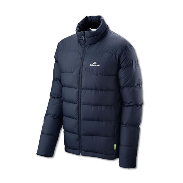 Kurtka puchowa Kathmandu Epiq V2. Niebieskie kurtki męskie KATHMANDU, l, bez wzorów, z materiału, bez kaptura. Za 924.00 zł.