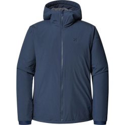 Kurtka ocieplana męska Mimic Alert Hood. Niebieskie kurtki sportowe męskie Haglöfs, m, bez wzorów, trekkingowe. Za 990.00 zł.