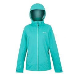 Kurtka Wodoodporna Damska Oakhowe. Niebieskie kurtki damskie Regatta, bez wzorów, bez kaptura, trekkingowe. Za 150.99 zł.