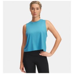 Koszulka Damska Sportowa Under Armour Bez Rękawów. Koszulki sportowe damskie Under Armour, bez wzorów, bez kołnierzyka, bez ramiączek, do biegania. Za 159.99 zł.