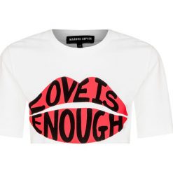 T-shirt MARKUS LUPFER ALEX LOVE IS ENOUGH LIP. Białe t-shirty damskie Markus Lupfer, bez wzorów, z bawełny, bez kołnierzyka. W wyprzedaży za 218.00 zł.