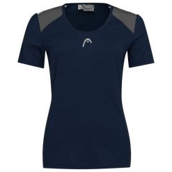T-Shirt damski CLUB 22 Tech. Czarne t-shirty damskie Head, xl, bez wzorów, z elastanu, bez kołnierzyka. Za 218.00 zł.