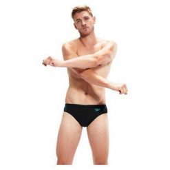 Slipy kąpielowe męskie Speedo Hyper Boom Splice Brief. Czarne kąpielówki męskie Speedo, m, bez wzorów, do pływania. Za 78.99 zł.