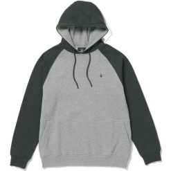 Bluza z kapturem Volcom Homak PO - Stealth. Szare bluzy sportowe męskie Volcom, bez wzorów, z kapturem, narciarskie. W wyprzedaży za 317.05 zł.