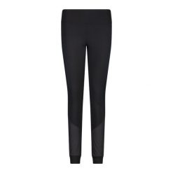 Legging kobieta CMP Hybrid. Czarne legginsy damskie CMP, bez wzorów, trekkingowe. W wyprzedaży za 146.60 zł.