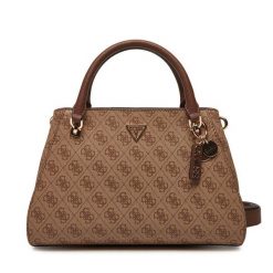 Torebka Guess. Brązowe torebki do ręki damskie Guess, z aplikacjami, klasyczne, bez dodatków. Za 439.99 zł.