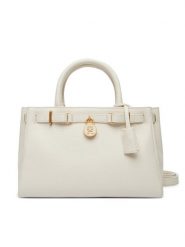 Tommy Hilfiger Torebka American Icon Mini Tote Leather AW0AW17926 Beżowy. Brązowe torebki do ręki damskie Tommy Hilfiger, bez wzorów, ze skóry, bez dodatków. Za 1,299.00 zł.