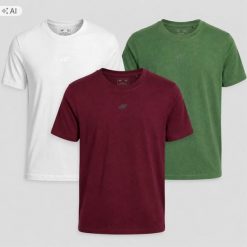 T-SHIRT MĘSKI 4F KOMPLET KOSZULEK 3 SZT KOLEKCJA LIMITOWANA M3947 SS26. T-shirty męskie 4f, l, bez wzorów, z bawełny, sportowe, bez kołnierzyka. Za 182.98 zł.
